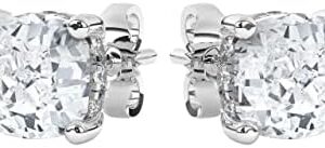 IGI Certified D/VS1,2.20 Carat Solitaire Lab-Grown Hidden Halo Cushion & Round Diamond Studs Earring