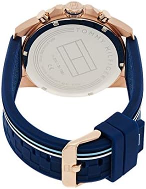 Tommy Hilfiger Analogue Multifunction Quartz Watch for Men with Silicone, Stainless Steel or Leather Bracelet