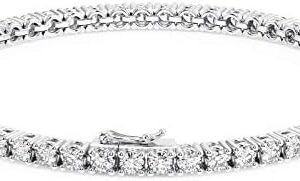 5.00 carat Round Brilliant Cut Diamonds Tennis Bracelet in 950 Platinum