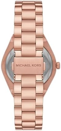 Michael Kors Watch for Women Lennox Three-Hand, Stainless Steel Watch with a stainless steel strap, 33mm case size