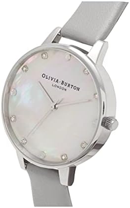 Olivia Burton Analogue Quartz Watch for women with Grey Leather strap – OB16SE16