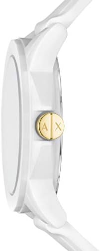 Armani Exchange Women Analogue Quartz Watch with Silicone Strap AX7126