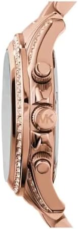 Michael Kors Women’s Watch BLAIR, 39mm Case Size, Quartz Chronograph Movement, Stainless Steel Strap
