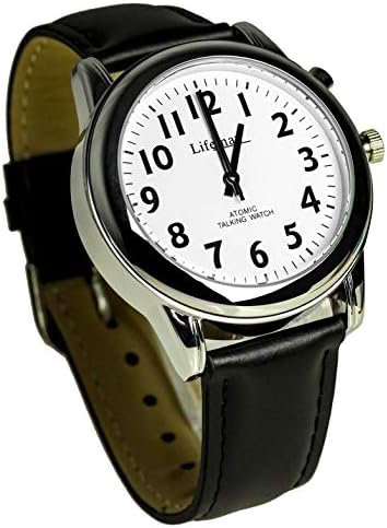 Radio Controlled Talking Watch with Leather Strap (Eligible for VAT Relief in The UK)
