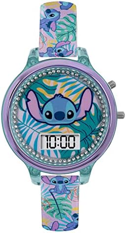 Lilo and Stitch Girl’s Digital Quartz Watch with Silicone Strap LAS40001ARG