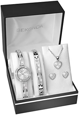 SEKONDA Womens Analogue Classic Quartz Watch with Silver Strap 2528G.68, Packaging may vary