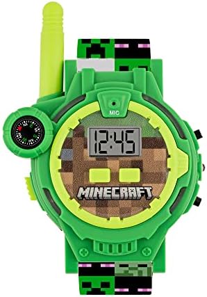 Minecraft Boy’s Digital Quartz Watch with Silicone Strap MIN40098