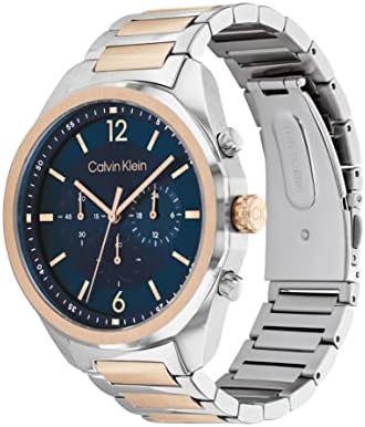 Calvin Klein Chronograph Quartz Watch for Men Force Collection with Stainless Steel Bracelets