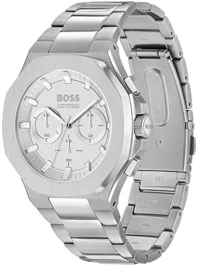 BOSS Chronograph Quartz Watch for men TAPER Collection with Silver Stainless Steel bracelet – 1514087
