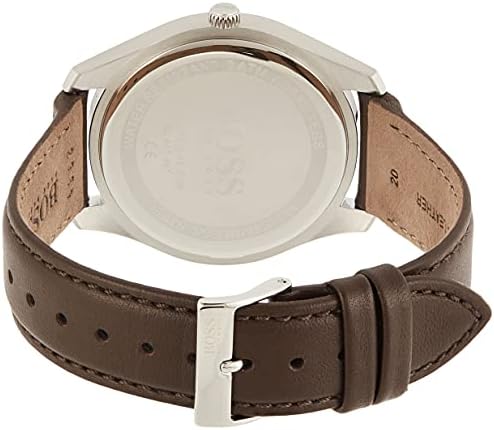 BOSS Analogue Quartz Watch for Men with Brown Leather Strap – 1513728