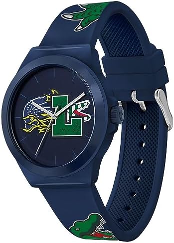 Lacoste Analogue Quartz Watch for Men with Navy Blue Silicone Bracelet – 2011231