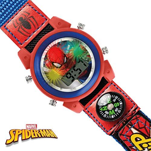 Spiderman Unisex Child Digital Watch with Textile Strap SPD4586