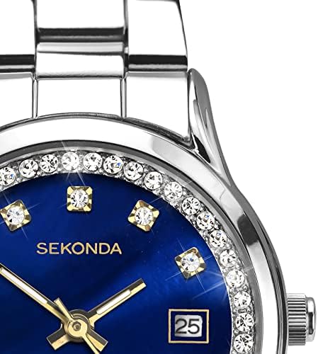 Sekonda Catherine Ladies 27mm Quartz Watch with Analogue Display, and Stainless Steel Bracelet