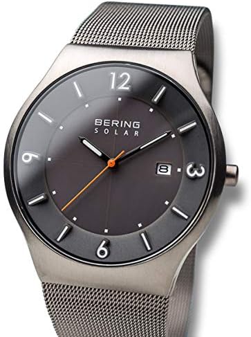 BERING Men Analog Solar Collection Watch with Stainless Steel Strap & Sapphire Crystal
